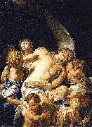 Francesco Trevisani Dead Christ Supported by Angels oil on canvas